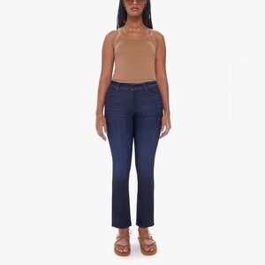MOTHER Straight Leg Jeans in Dark Indigo